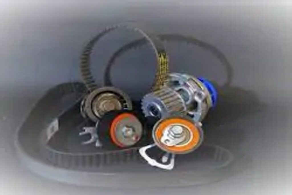 Timing belts with pulleys and drive components for industrial applications