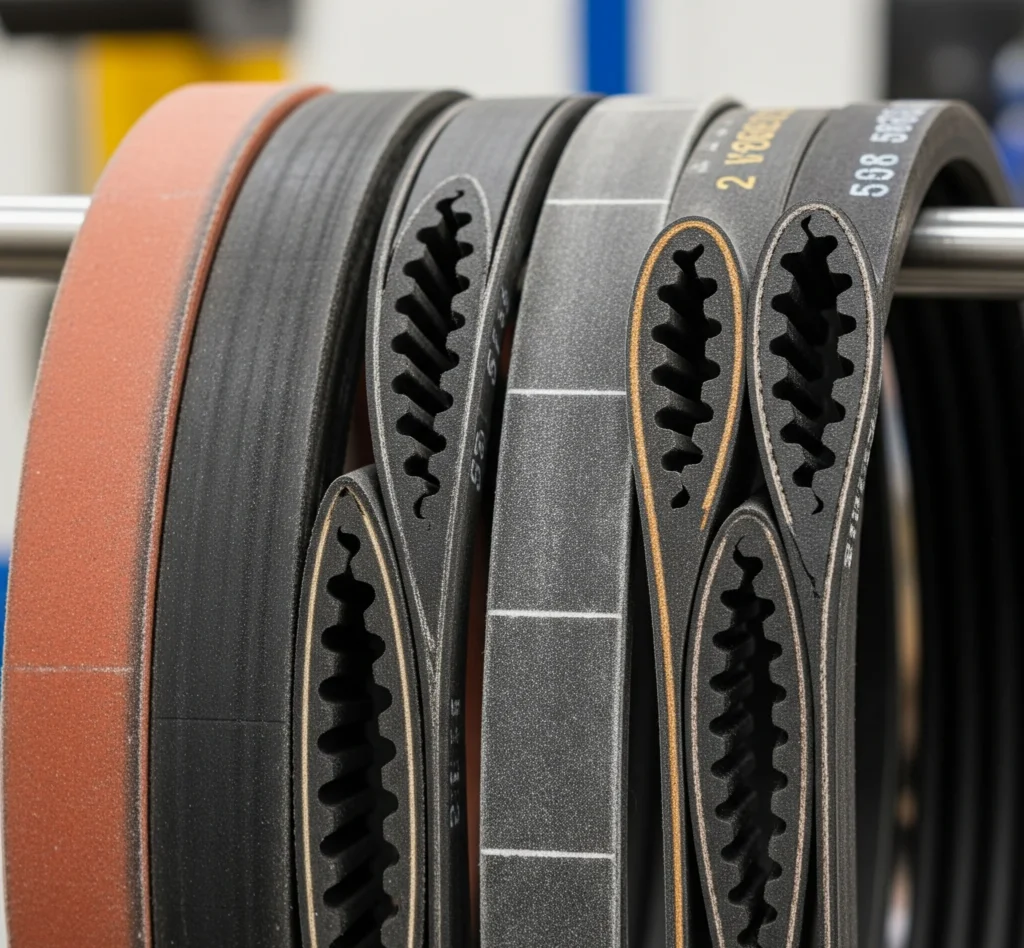 Standard V-belt and cogged V-belt